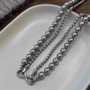 Tooxika Luxury Elegant Temperament 8 Word Ring Buckle Detachable Multi-wearing Pearl Necklace Collarbone Chain Jumper Chain