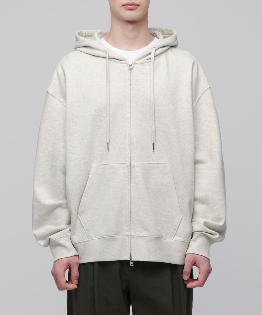 Musinsa Standard Extra Oversized Hooded Sweat Zip-Up [Oatmeal]