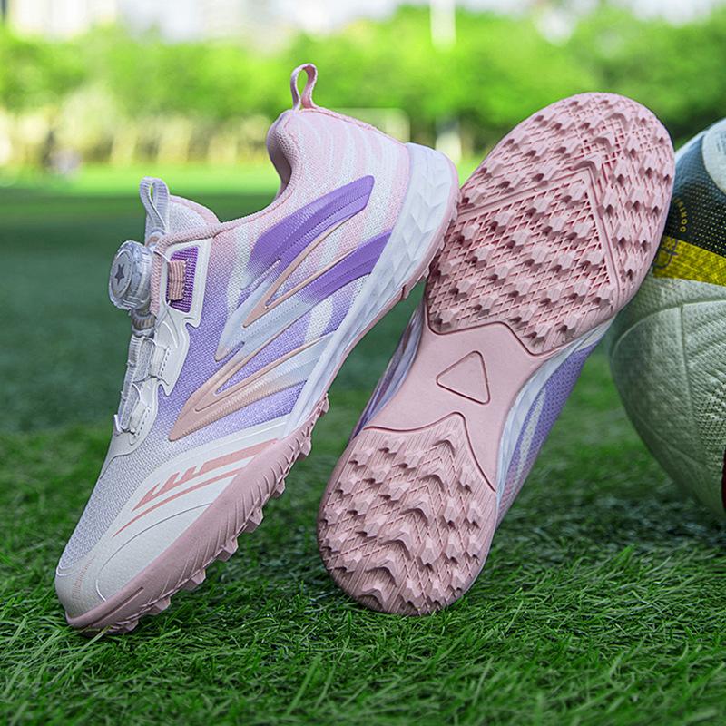 Children's Football Shoes Girls Breathable Mesh Tf Broken Nails Football Wear-resistant Sports Training Shoes