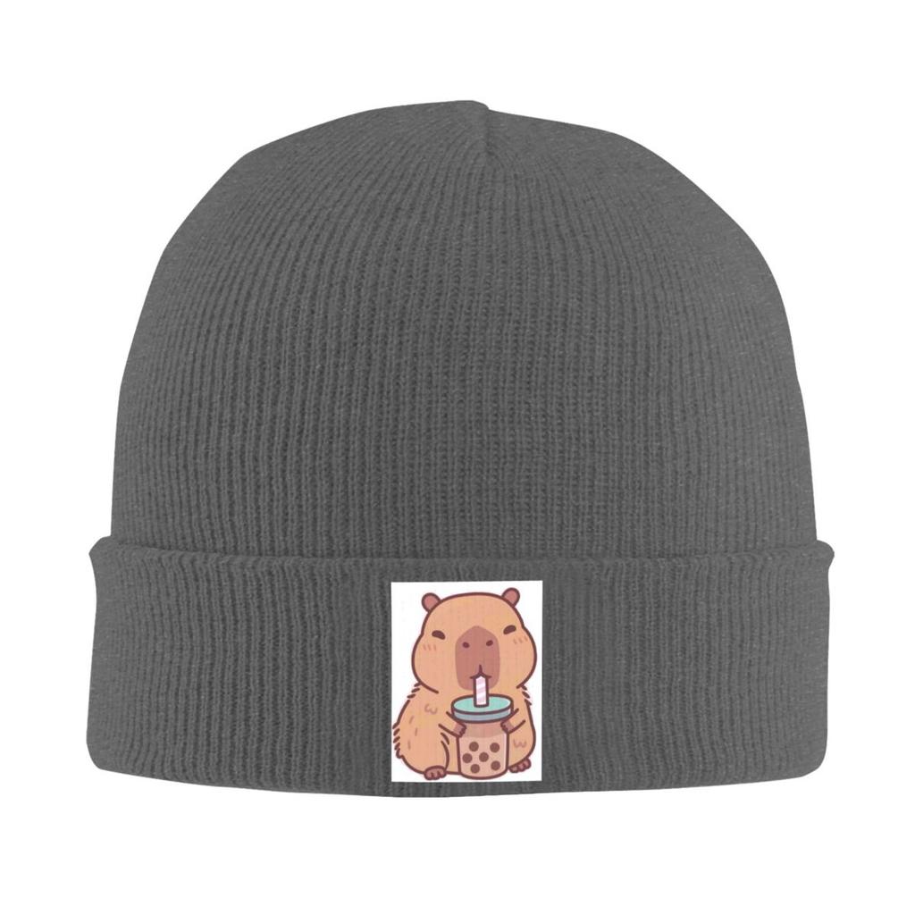 Cute Capybara Be Cappy Warm Knitted Cap Winter Knit Bonnet Hat Skullies Beanies Hip Hop Caps for Unisex