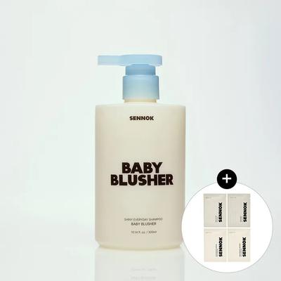 Shiny Everyday Shampoo Baby Blusher 300ML + [Free] Body & Hair Care 4 Types (7mlX4)