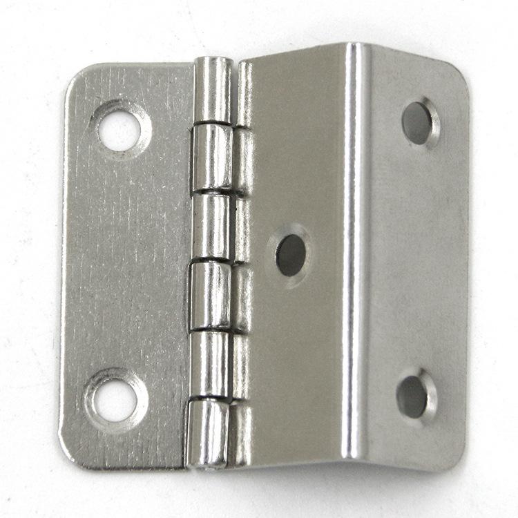 Modern Stainless Steel Single Bending Hinge Clamp for 15 Plates Soft Closing Furniture for Workshops Bathrooms Gyms 35mm Iron
