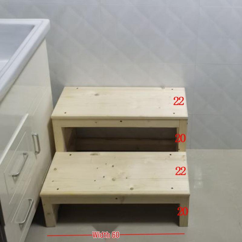 Compact Folding Solid Wood Step Stool & Ladder for Home Use