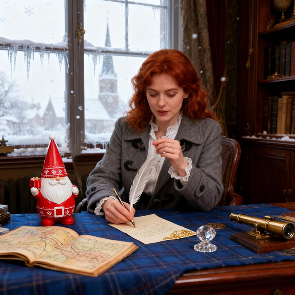 Christmas Decoration Clearance! 1 Resin Gnome Dwarf Decoration, Christmas Figurine, Ornament, Red And