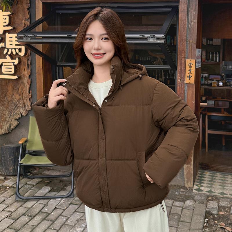 European Station down cotton-padded clothes women's winter new loose and thickened cotton-padded jackets design sense versatile bread clothes