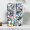 Yousheng 1 Box Nail Sequins 3D Flake DIY Nail Art Accessories Colorful Star Glitter Sequins Manicure Supplies for Nail Design