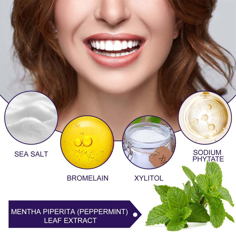 Eelhoe Purple Whitening Toothpaste-Double Mint Formula, Teeth Cleaning, Oral Freshness Enhancement Comprehensive