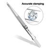 Stainless Steel Precision Tweezers Adjustable Slide Lock Antistatic Jewelry Eyebrow Craft For Electronic Component Repair Tools