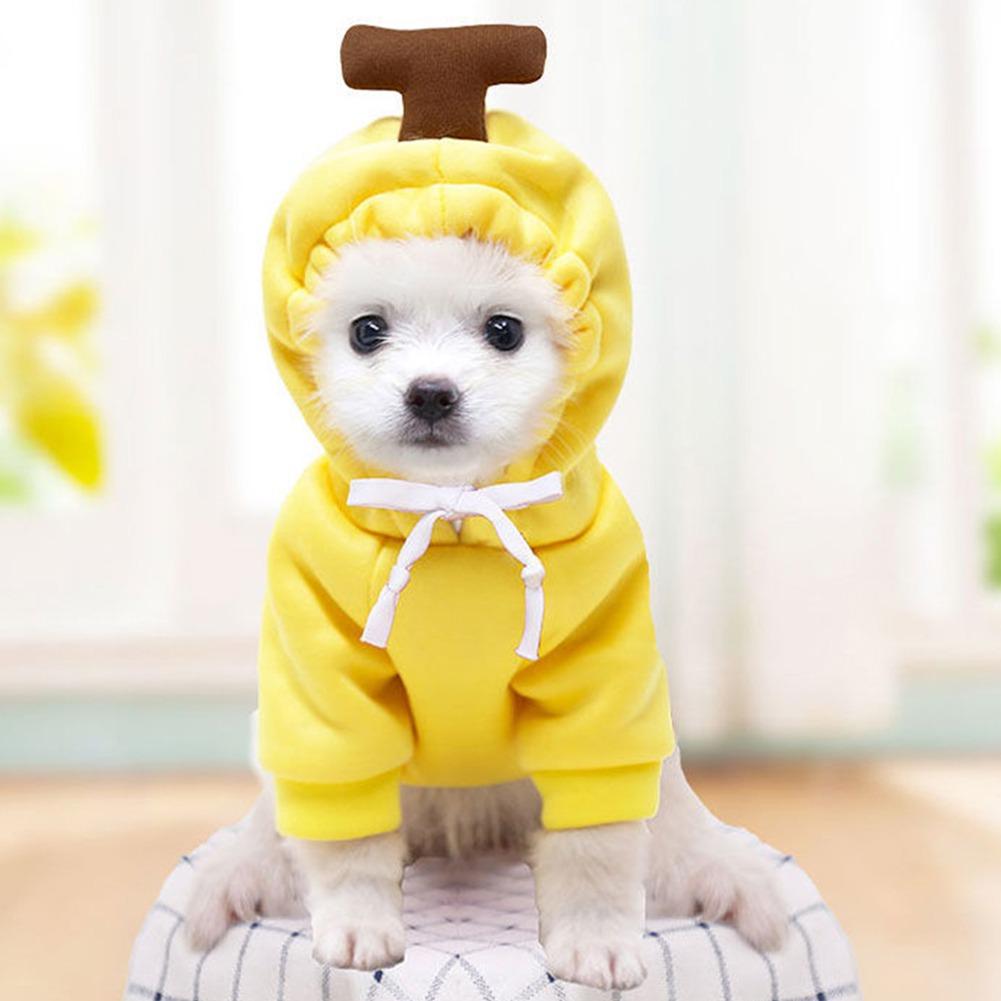 Fruit Dog Hoodie Clothes Cute Halloween Christmas Costume Pet Sweater Cold Weather Sweatshirt Pet Coat for Small Dogs Cats