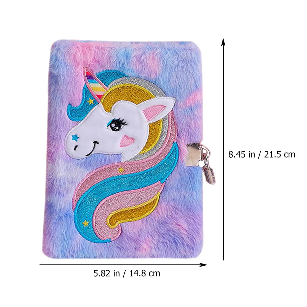 NUOBESTY Unicorn Fete Papetărie Elev Școală Primară Caiet Blocat Caiet Blocat Jurnal Caiet Drăguț Fată Elev Școală Primară Drăguț