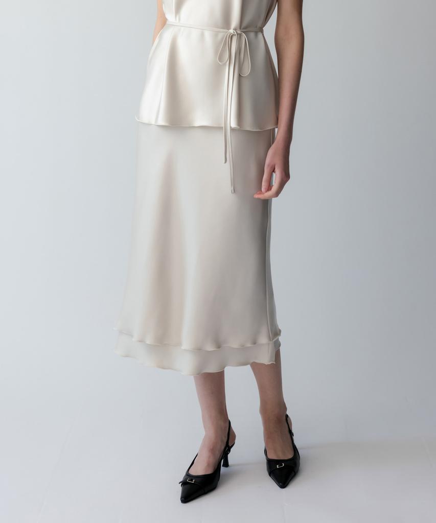 TOWAV Veill Satin Skirt