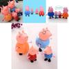 Cartoon Peppa Pig Cake Topper Set For Birthday Party With Soft And Hard Headed Figures