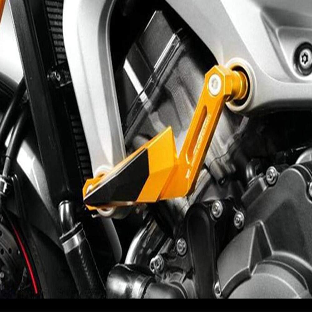 Motorcycle CNC Aluminum Engine Crash Guard Case Frame Sliders Protector Falling Protection for Yamaha MT09 FZ09 XSR900 TRACER (Gold) M