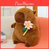 Plüsch-Capybara-Spielzeug mit weicher PP-Baumwollfüllung und Blumenmuster für Kindergeburtstagsgeschenk