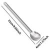 Spoons Cutlery Titanium Alloy Extended Handle Cutlery Spork Kitchen Utensils Spoon For Tea Milk Powder Flour Sugar Rice Home