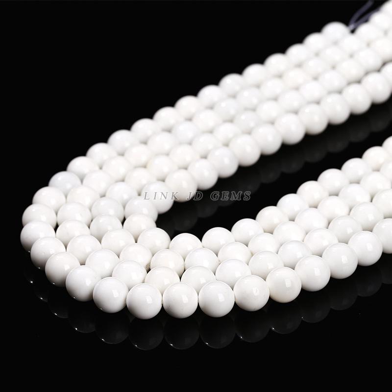 White Shell Pearl Round Loose Beads for DIY Jewelry Accessories