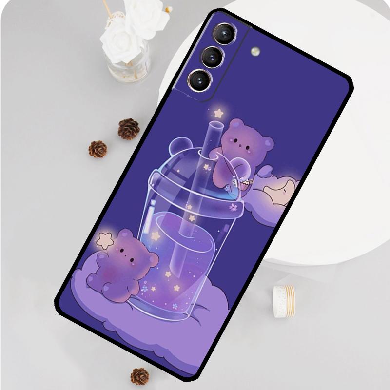 Purple Aesthetic Phone Case For Samsung Galaxy S25 S26 Ultra S20 S21 S22 S23 S24 S10 Plus S25 FE Funda Cover