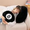Custom Black 8 Ball Pillows Shape Cushions Logo Covers Decoration Home Sofa Designer Round Throw Pillow
