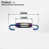 43mm-85mm Stainless Steel Rotatable Motorcycle Exhaust Spring Hooks For Front/Middle Link Pipe Muffler
