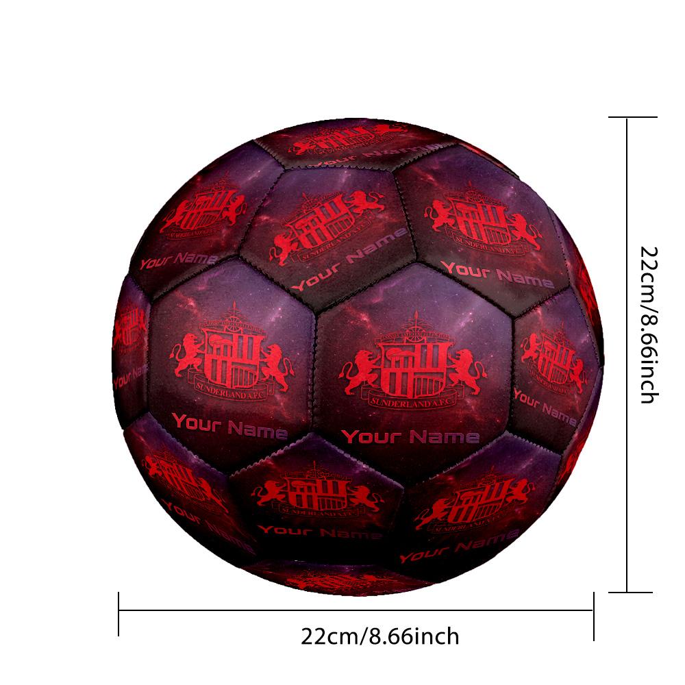 Sunderland FC Fashion Size 5 Football Wearproof Non‑Slip Soccer Ball For Sports Training Entertainment Use