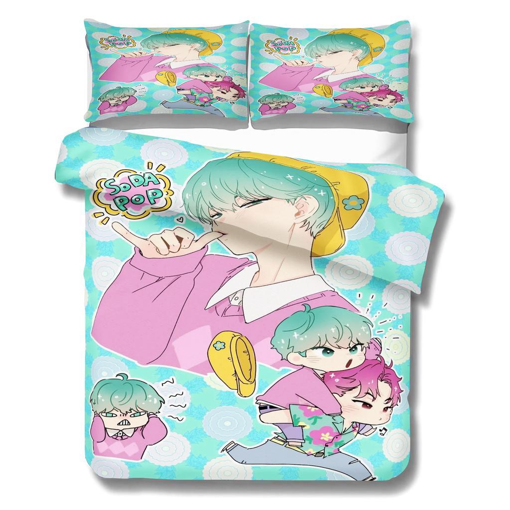 Kpop Hexe Jagd Mädchengruppe Bettbezug Set Idol Rumi Bettwäsche Set Thema Schlafzimmer Dekoration Für Mädchen Weihnachtsgeschenke