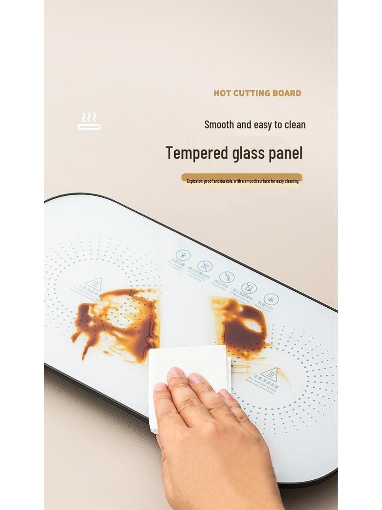 Multi-Functional Heated Cutting Board: Fast Heating & Heat Preservation Pad for Home Use