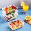 Disposable Transparent Rectangular Food Containers with Lids