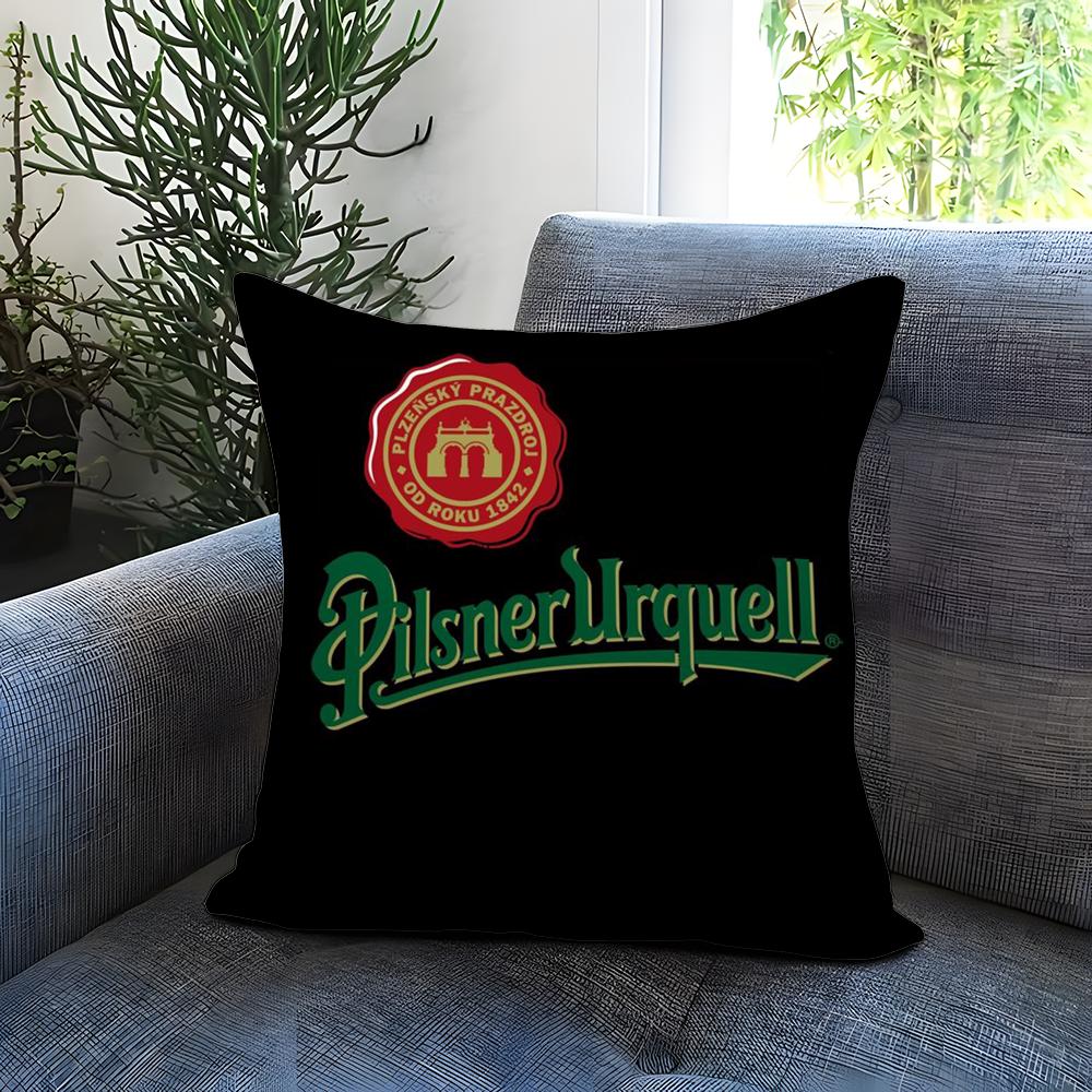 P-Pilsner U-Urquell Cushion Cover Comfortable Reversible Pillow Cover Ideal for Car Sofa Bedroom & Beyond