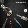 1 4 Inch Hex Handle Big Head Pop Up Quick Release Self Locking Adapter Electric Drill Driver Bit Extension Rod