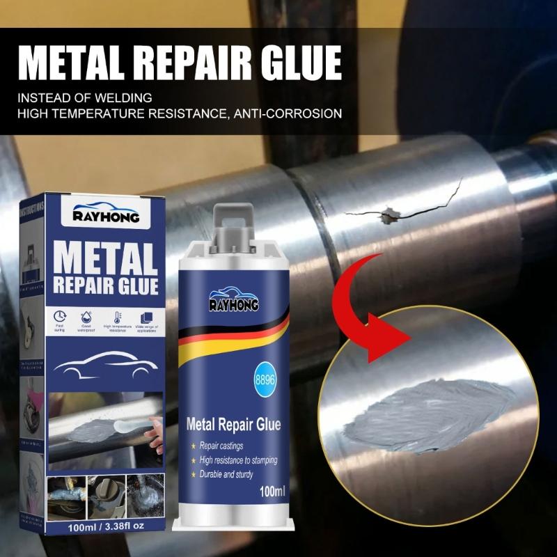 Industrielle Metallklebstoffe Zuverlässige Reparaturpasten 50/100ml Metallreparatur-Lösung zum Schweißen & Reparieren Langlebig
