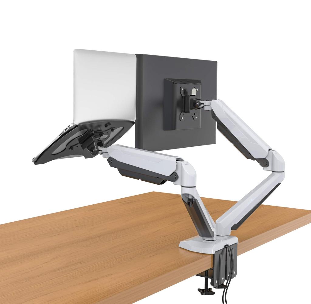 SHOPPINGALL the assembly favorite beginner monitor laptop dual screen display dual gas load capacity 8kg x grommet type clamp VESA Japanese manual and