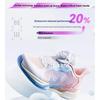 Anta Kids Wind Chaser 6.0 Test Shock Absorption Wear Resistant Low Top Running Shoes Kids Sneaker White Pink Blue 322429901-4