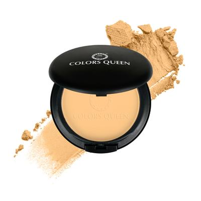 Colors Queen Luminous Silk Compact Powder with Argan Oil - 10g | Oil Control, Matte Pressed Powder with Lightweight Formula | Long Lasting Compact