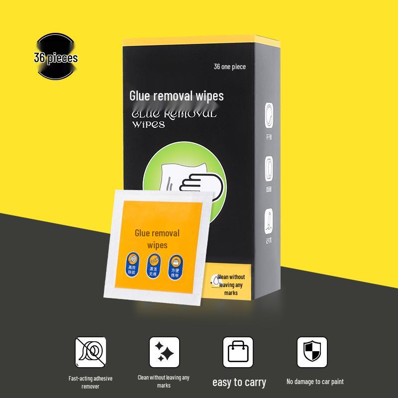 Newcomer Special: Adhesive Remover Wipes for Household & Car Glass, 2 Boxes