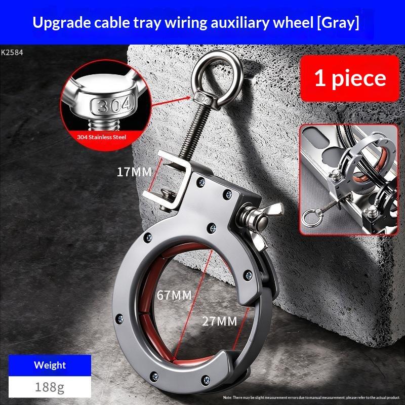 1Pcs High Hardness Comprehensive Wiring Construction Auxiliary Device Adjustable Cable Tray Laying Auxiliary Pulley