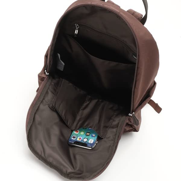 Backpack Logo Jacquard Backpack for Women Y710385 Brown [Isaac] (20)