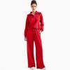 Lässiges Swear Set für Damen für Frühling/Herbst, Reißverschluss Langarm-Sweatshirt und Weitbeinige Hose 2-teiliges Set