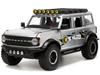 JADATOYS JUST TRUCKS WHEELS 2021 FORD BRONCO KC HILITES Diecast Car 33852 124 w/RACK &