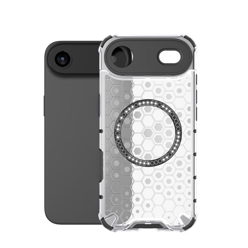 For iPhone 17 Air Case Compatible with MagSafe WANLONFENG FC Series TPU+PC Phone Cover with Tempered Glass