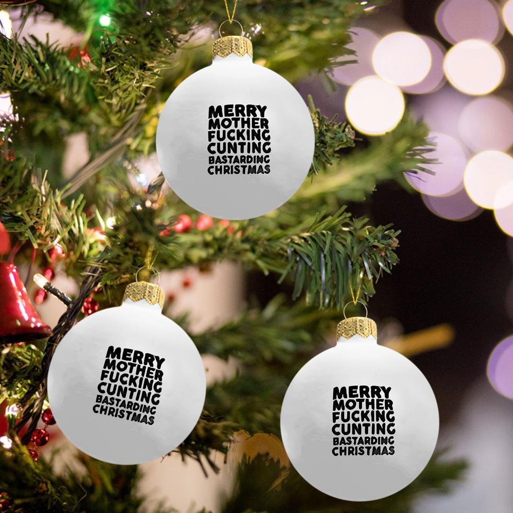 12pcs Large Handmade Black Christmas Balls Ornament, New Christmas Tree Decorations,-proof Xmas Decor, Christmas Holiday Party