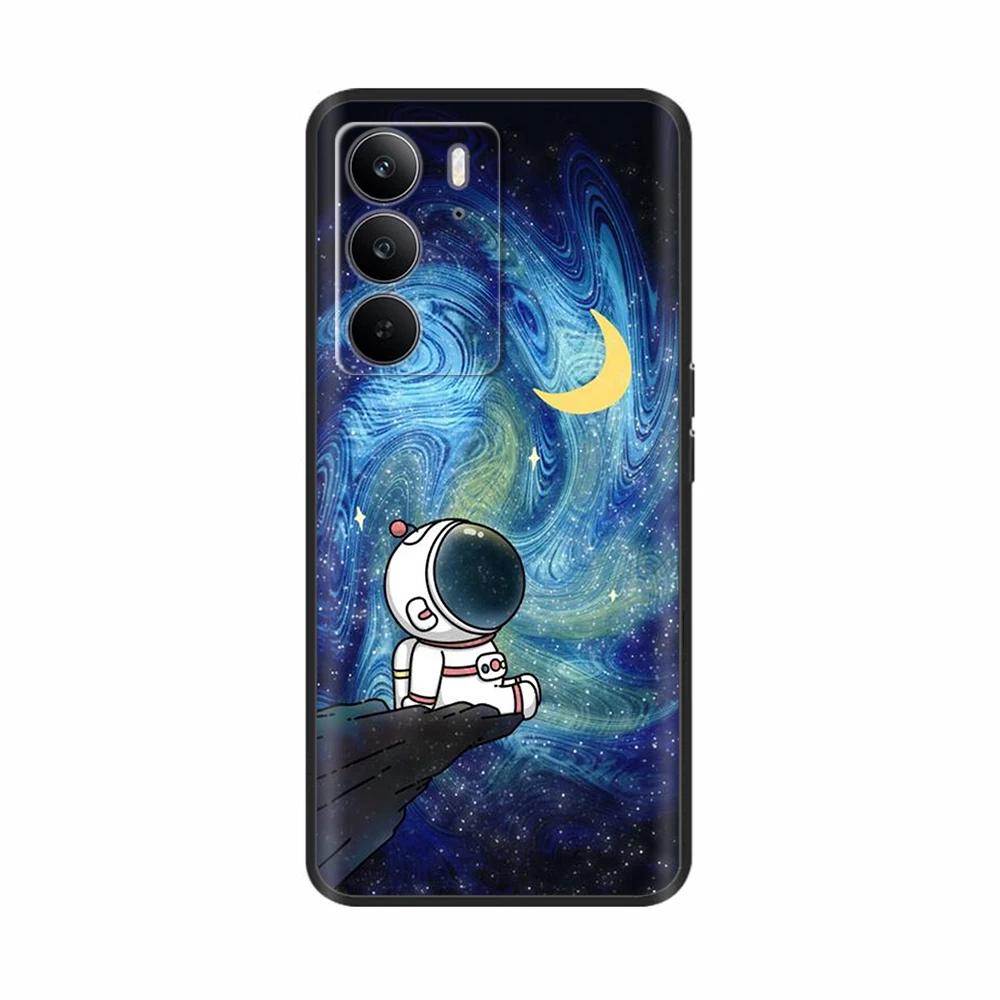 For Realme 14x 5G Phone Cases Funny Camera Protection Soft Liquid Silicone Back Cover for Oppo Realme C75 4G realmeC75 Fundas