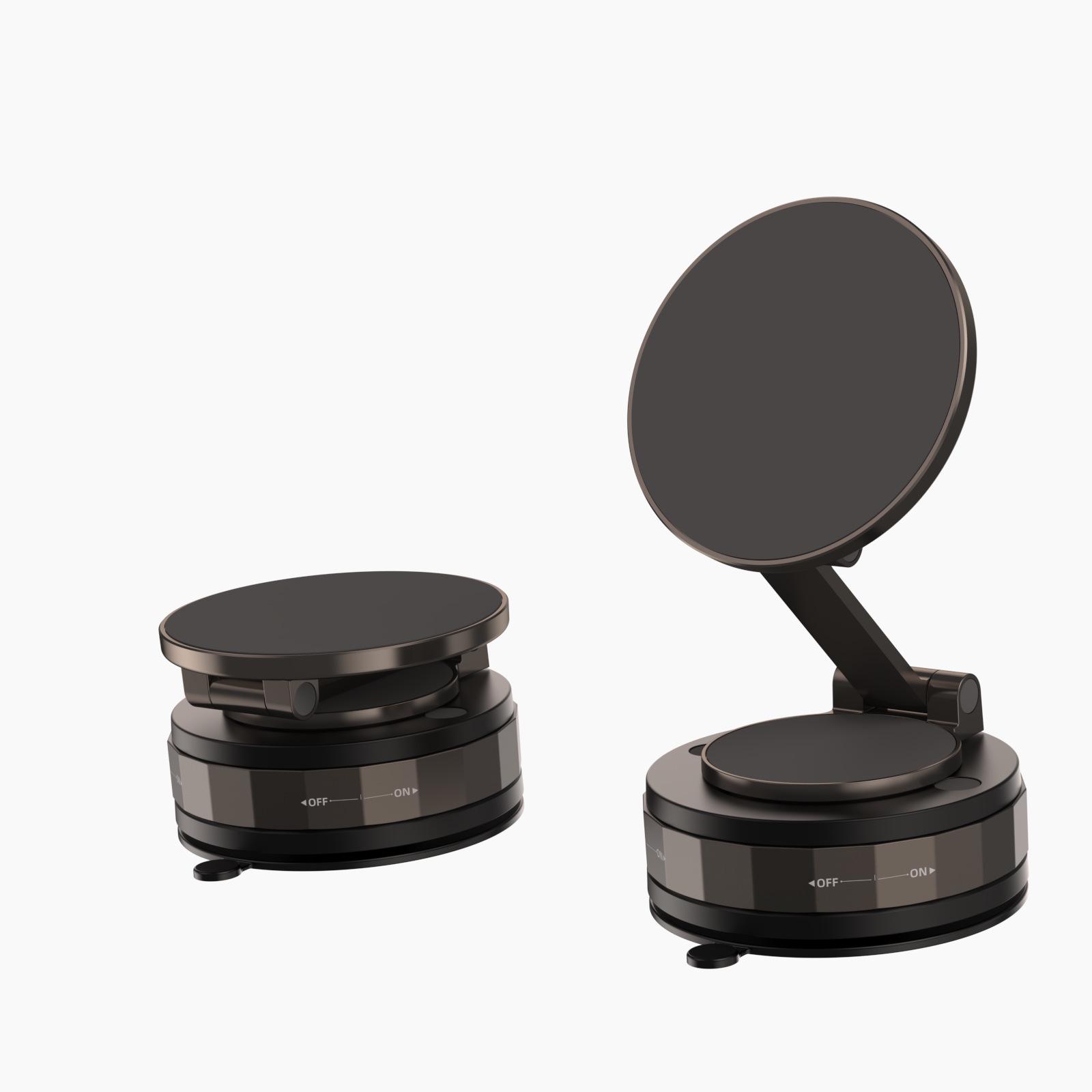 Multi-Functional Magnetic Car Phone Holder with Foldable Vacuum Suction Cup
