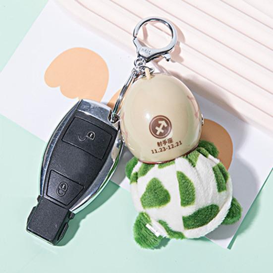 Yousheng Bag Keychain Handmade Cartoon Turtle Comfortable Touch Super Soft High Simulation Decorate Adorable Cute Plush Pendant Keychain Bag Accessory