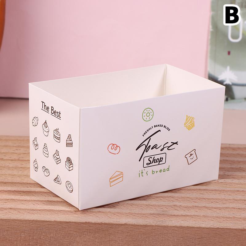 10 шт. Коробки для сэндвичей, яиц, тостов, одноразовые, для упаковки собачьих бургеров, плотные, для яиц, тостов, еды на вынос