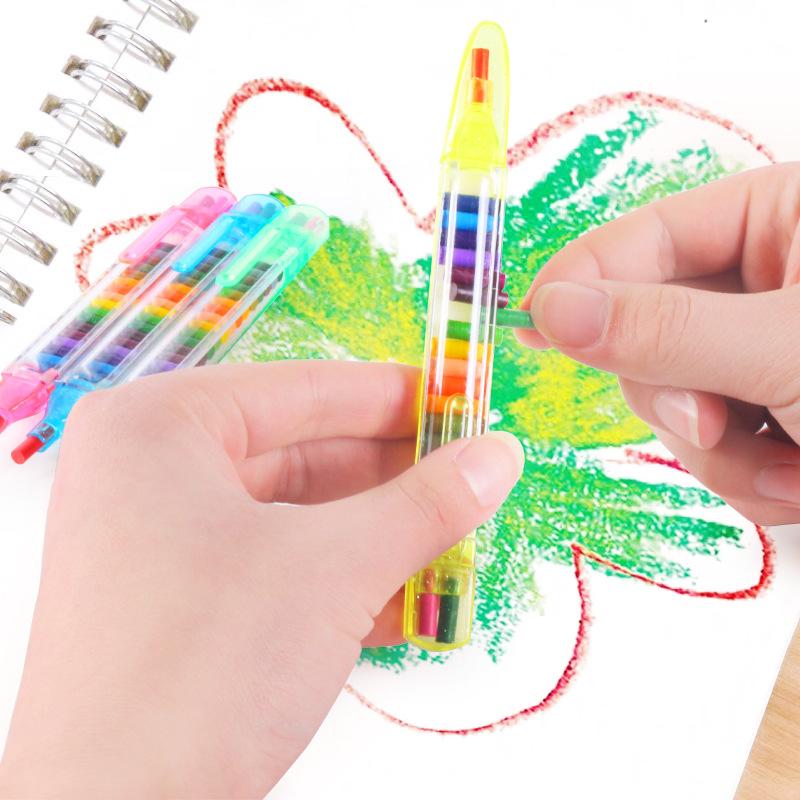 Kreativer Zeichenstift 20 Farben Kinderzeichenspielzeug Buntstift Auswechselbare Minen Farbstift Spaß Kinder Graffiti Stift
