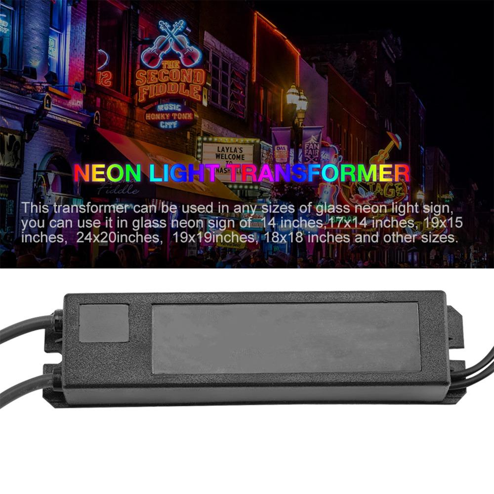 3KV 30mA Neon Light Transformer 100-240V Black Neon Light Sign Power Supply 5-25W Electronic Transformer Outdoor Occasions