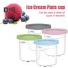 1/4Pcs Creami Pints And Lids for Ninja Ice Cream Can Cooler BPA-Free Dishwasher Safe Ice Cream Storage Containers Compatible with NC299AMZ NC300s