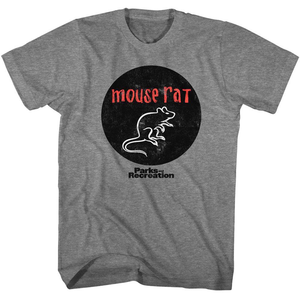 Men s Parks And Recreation Parks And Recreation Mouse Rat Circle Logo T-shirt S