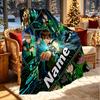 Custom Name Personalized Ben 10 Cartoon Print Blanket, Home Decor, Bedroom, Sofa, Camping, Couch, Gifts for Birthday ChristmasEnthusiasts