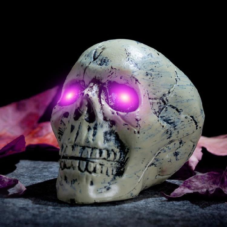 2 Stück wasserdichte LED-Augen aus Kunststoff, leuchtend, für Halloween-Partys und andere Dekorationen im Innen- und Außenbereich